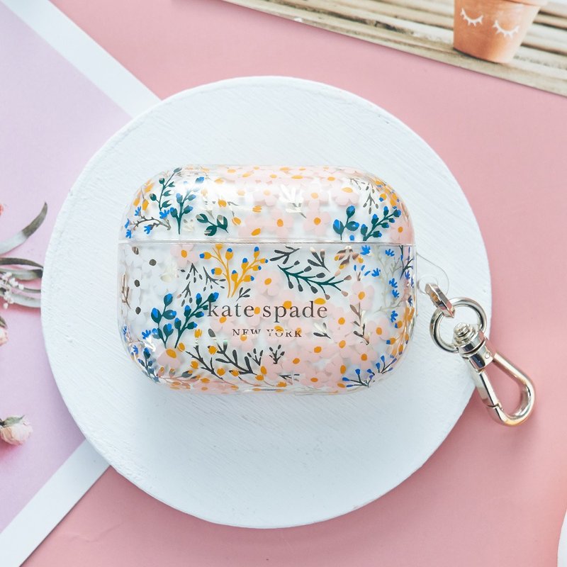 【kate spade】AirPods Pro 精品耳機套 祕密花園 - AirPods/耳機保護套 - 塑膠 多色