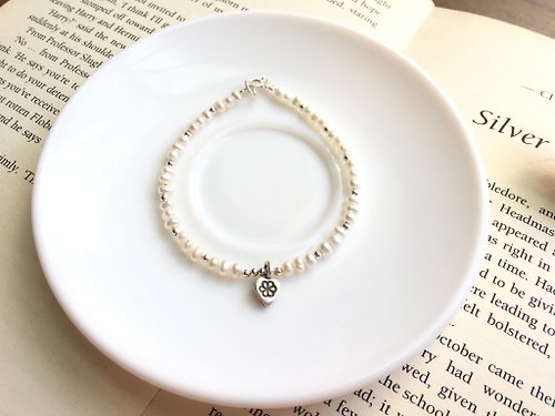Ops手工飾品設計 Ops Pearl silver bracelet- 小珍珠/極簡/純銀/限定/手鍊