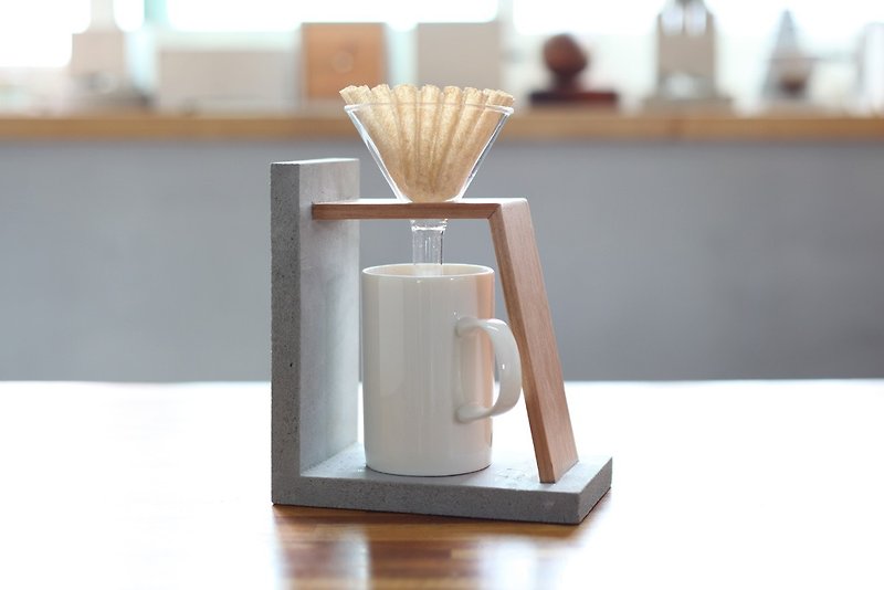 水泥結構造型手沖咖啡座 - 咖啡杯/馬克杯 - 水泥 