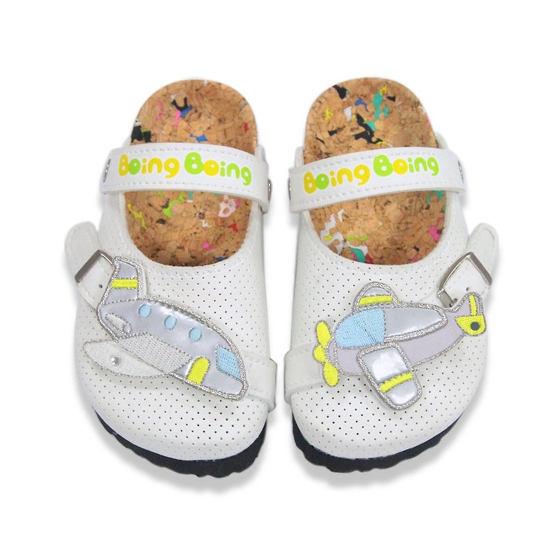 Boing toddler's cork sandals color white - Kids' Shoes - Faux Leather White