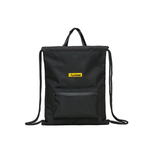 AmSTRONG HK 【香港設計】運動日常系列 | 02-DRAWSTRING BAG 索繩包 黑色