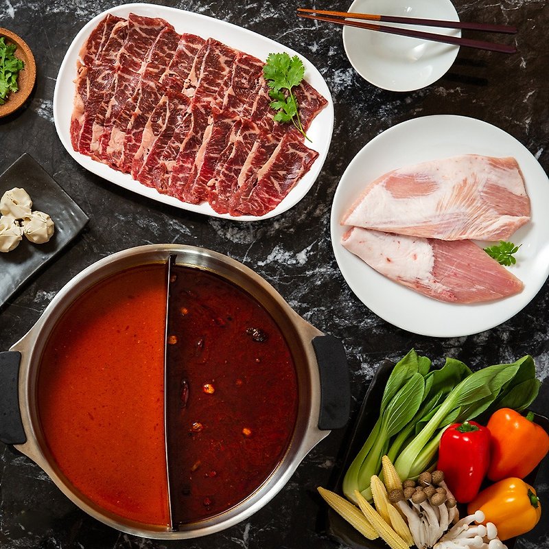Ma Ma Hot Pot-Hot Pot Group with Beef and Pig - Other - Fresh Ingredients Red
