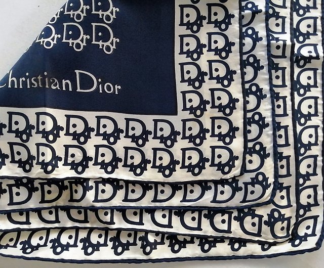 Christian Dior Vintage Silk Scarf Monogram 25 x 25 inches Authentic - Shop  orangesodapanda Scarves - Pinkoi