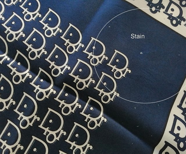 Christian Dior Vintage Silk Scarf Monogram 25 x 25 inches