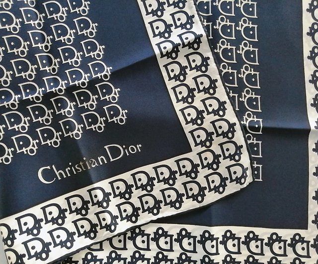 Christian Dior Logo Silk Scarf