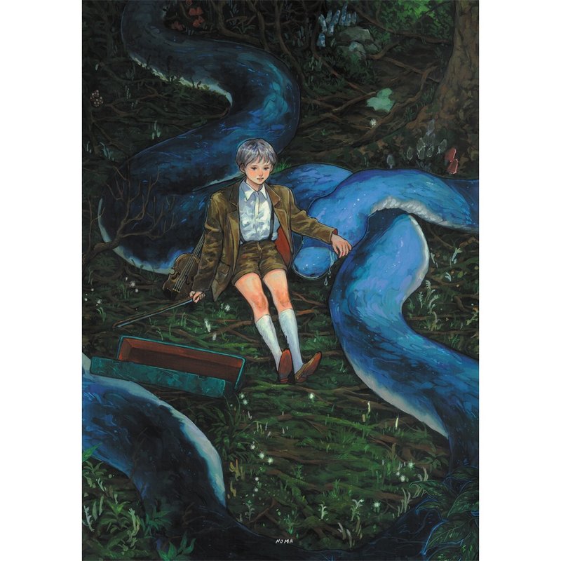 a performance of the swamp | NOMA | korea illust Art poster A4 | Water color - 海報/掛畫/掛布 - 紙 