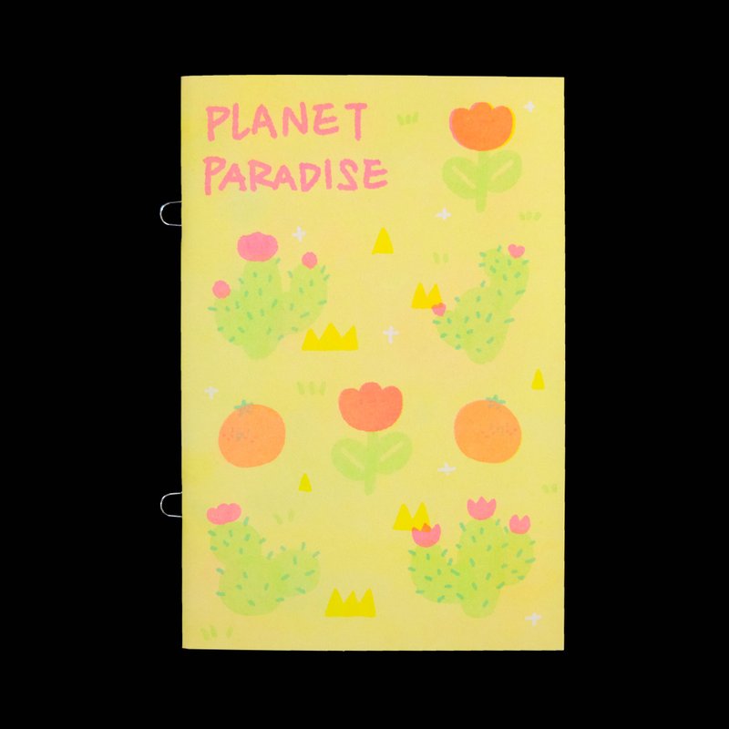 Botanical Paradise Riso Printed Zine Risograph Original Independent Illustration Independent Zine - Other - Paper Multicolor