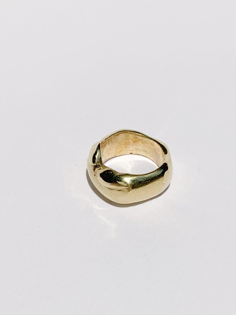 Solid Brass Ring (L) - 戒指 - 銅/黃銅 