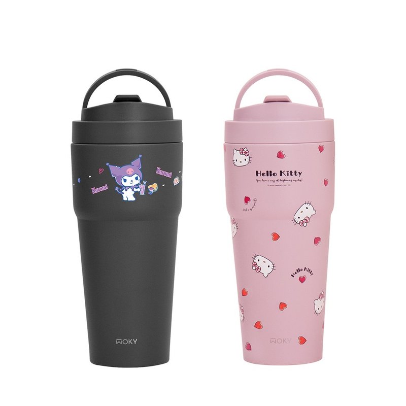 【WOKY沃廚】WOKY X SANRIO 酷洛米/Kitty 渾圓杯 鈦陶瓷770ml - 保溫瓶/保溫杯 - 不鏽鋼 