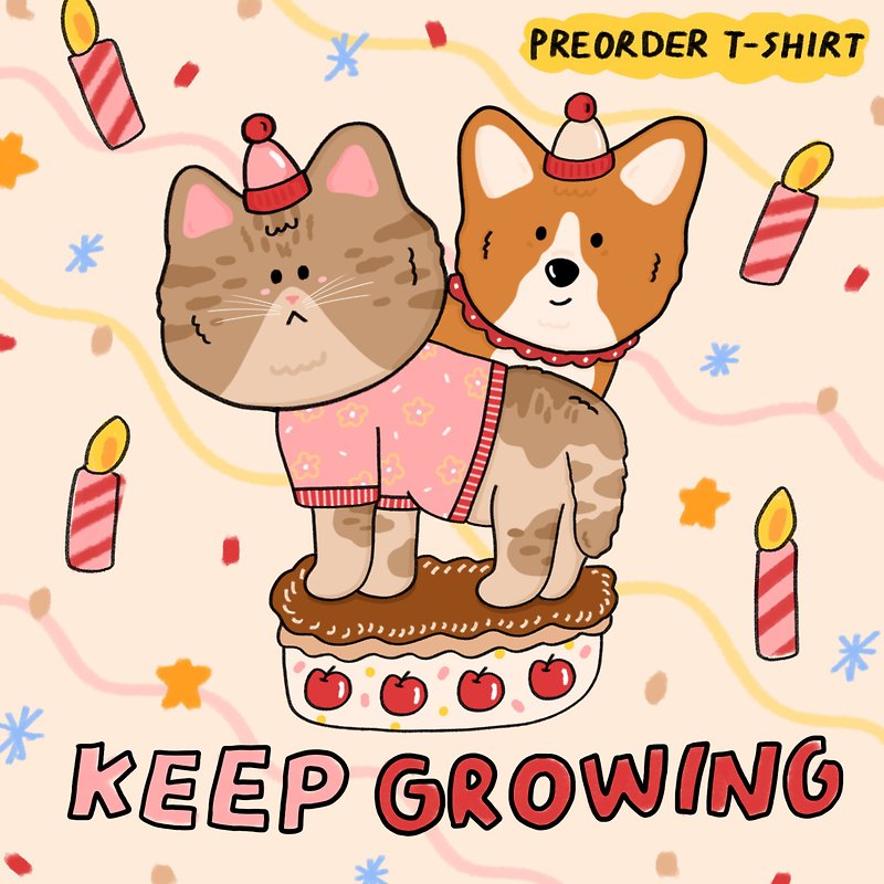Keep Growing T-shirt - 女 T 恤 - 繡線 