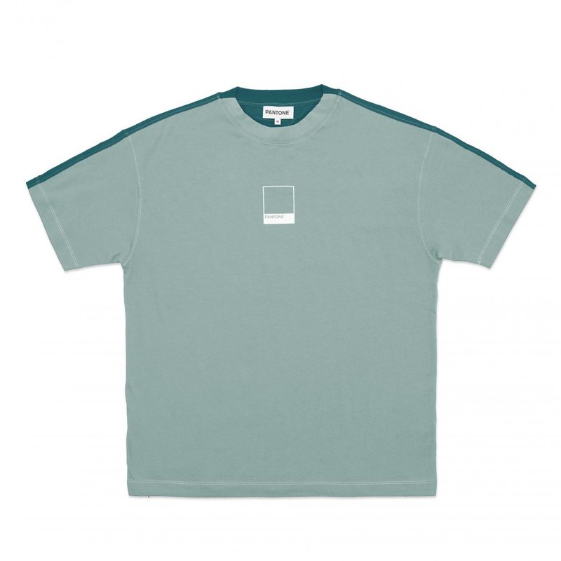 FunMix Collection Relaxed Fit T-Shirt Eco-dye Premium Cotton (Mint/Dark Green) - เสื้อฮู้ด - ผ้าฝ้าย/ผ้าลินิน หลากหลายสี