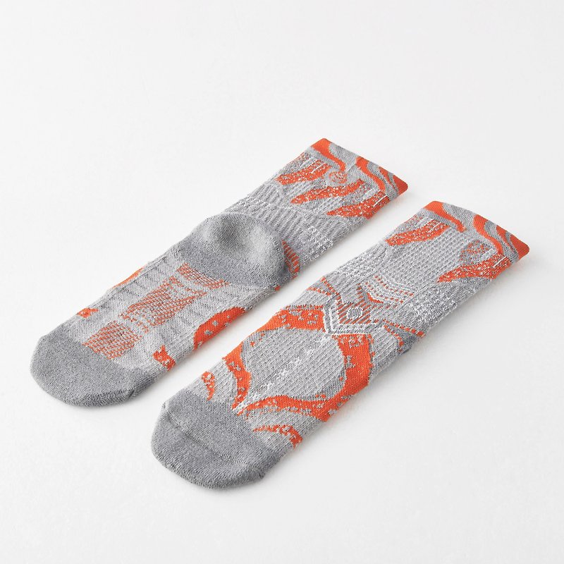 DIZY Sand Tangerine Socks - Socks - Cotton & Hemp Gray