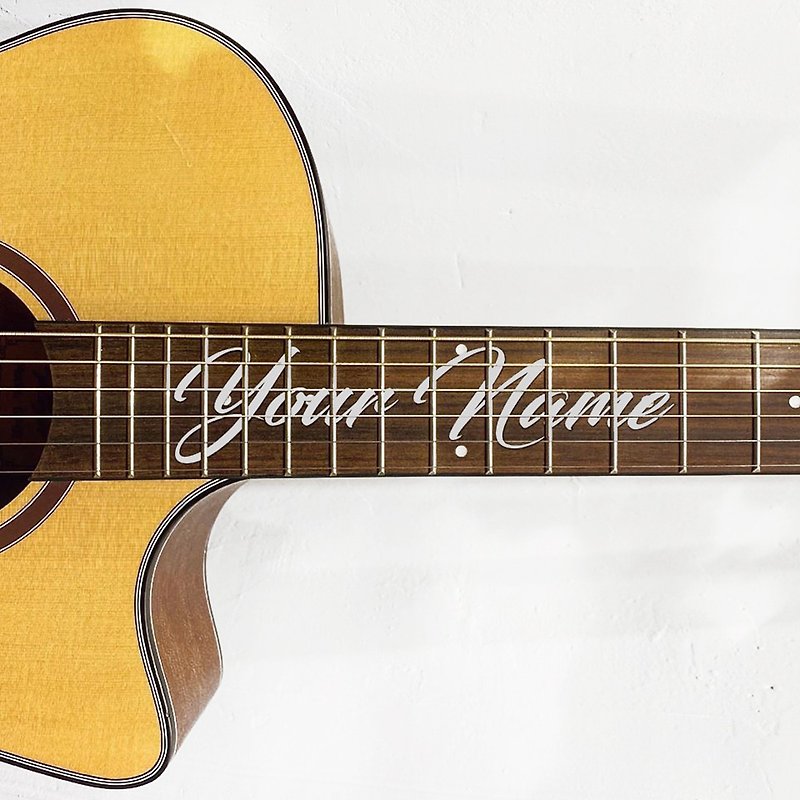 Guitar Player customized guitar fretboard sticker guitar fretboard decorative panel sticker exclusive name - อุปกรณ์กีตาร์ - วัสดุอื่นๆ 