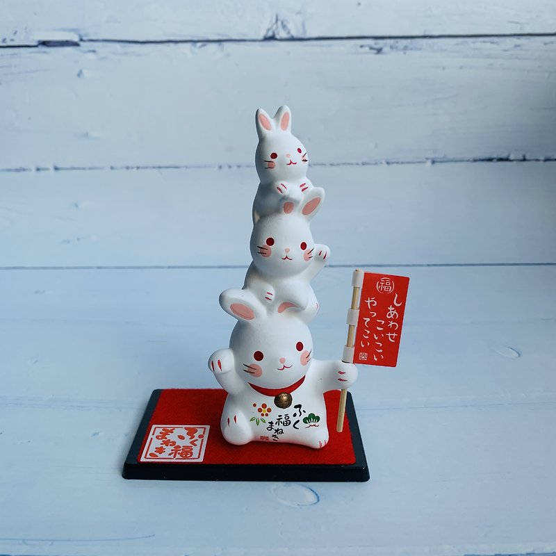 Jincai Zhaofu Rabbit-Small - Items for Display - Pottery 
