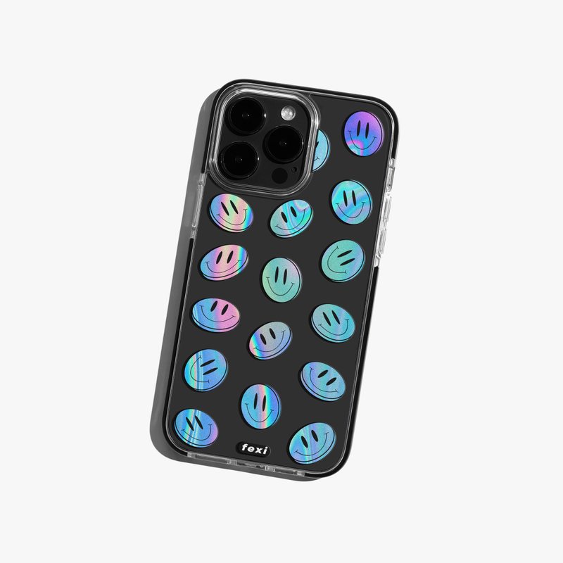 FEXI CASE / Smiley Hologram. - Phone Cases - Silicone 