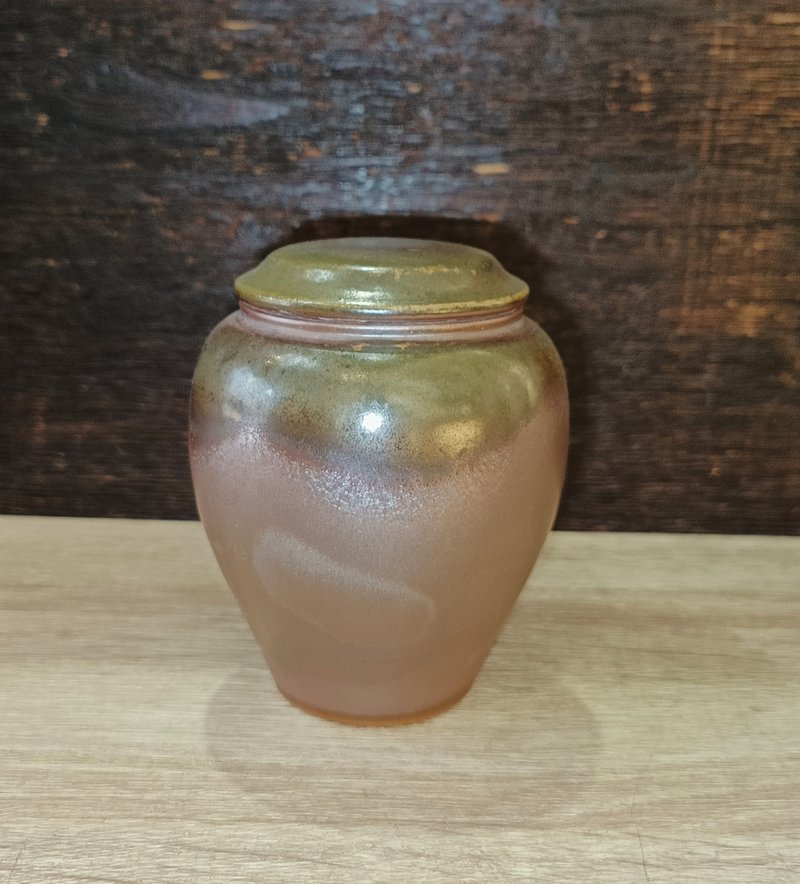 柴燒原礦陶二兩茶葉罐-鶯歌李玟叡 - 茶壺/茶杯/茶具 - 陶 