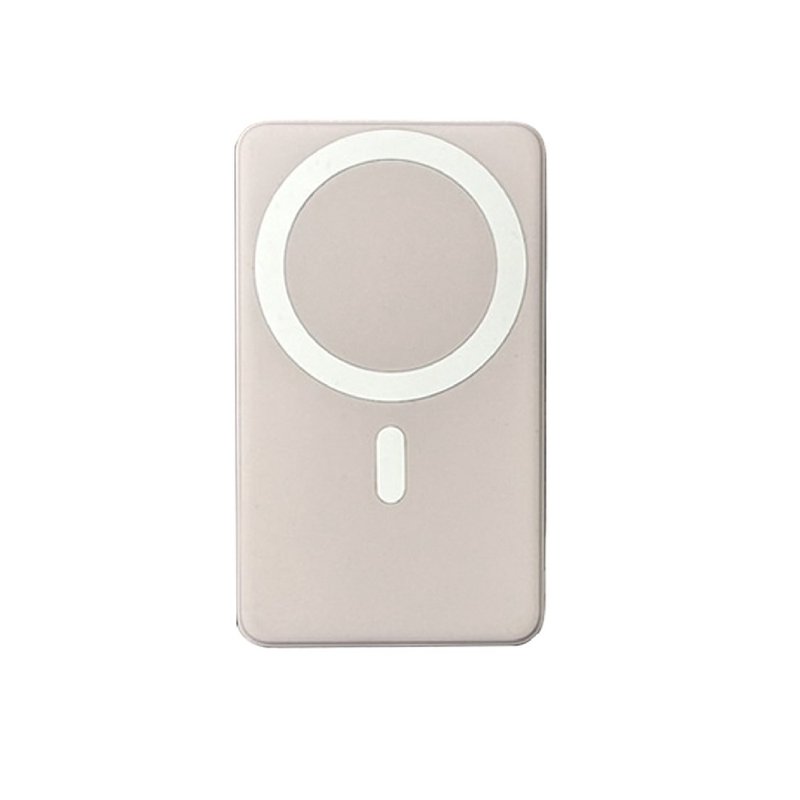 【BIGGER】Magnetic wireless universal charger Morandi pink - Chargers & Cables - Plastic Pink