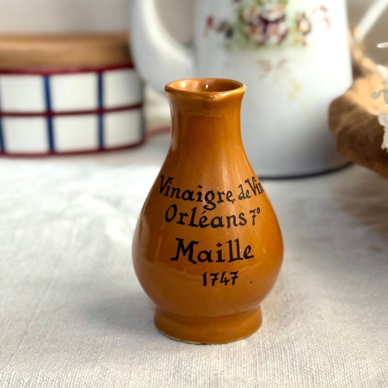 * 50835-經典法國Maille陶瓷醋瓶 - 擺飾/家飾品 - 陶 