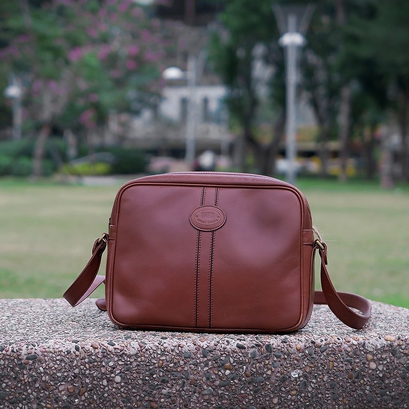 DAKS British antique side backpack - Messenger Bags & Sling Bags - Genuine Leather 