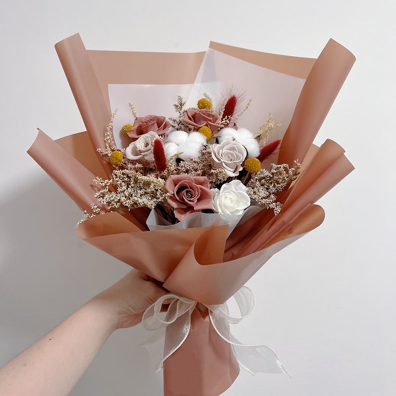 │Mother's Day Limited│Mother's Day Bouquet-Preserved Flower Bouquet - Dried Flowers & Bouquets - Plants & Flowers White