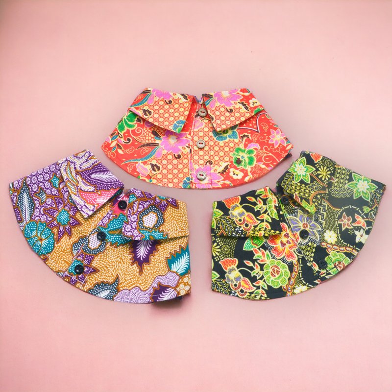 【MOMOJI】Pet Bib | Peranakan Collection | Baba - Clothing & Accessories - Polyester Multicolor