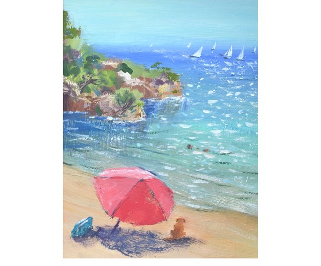 Amazon.co.jp: SHYAMIC 海絵 アート海 自然風景, 黄色い夕焼けの