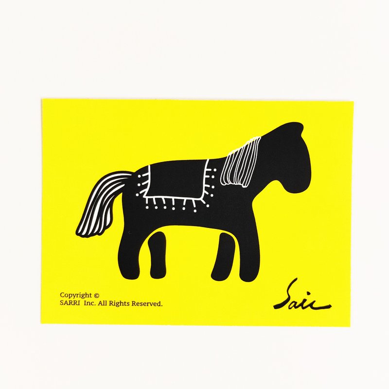 Waterproof stickers black horse helmet stickers leisure card stickers - Stickers - Paper Black