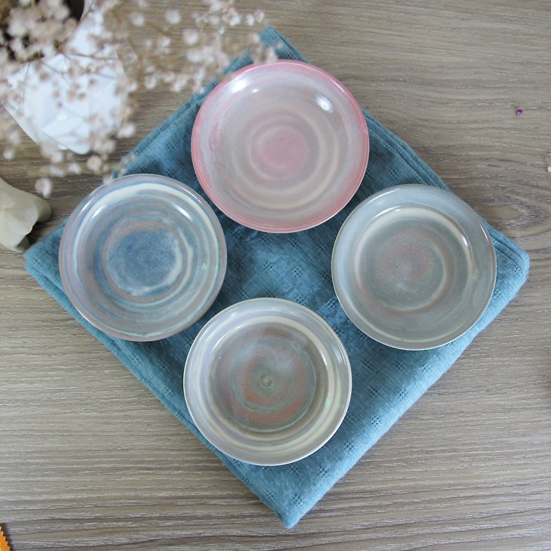 小皿、醤油皿、ソーサー、ソース皿 - 直径約9〜9.7 cm - 小皿 - 陶器 多色