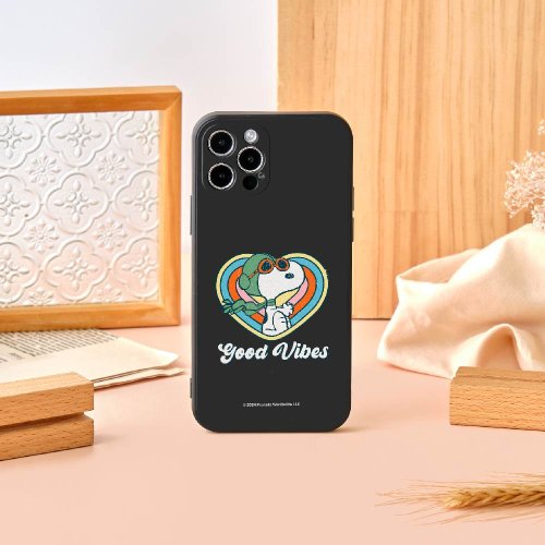 TOYSELECT SNOOPY史努比酷炫愛心純色矽膠iPhone手機殼
