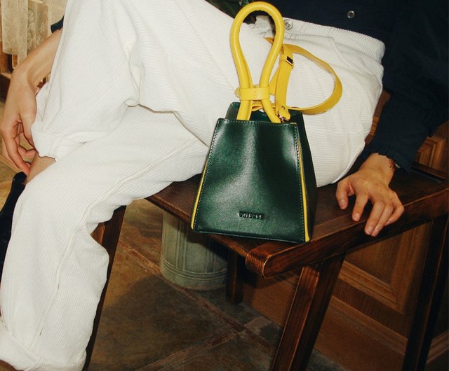 オリジナルデザインちまきバッググリーンニッチ女性バッグ