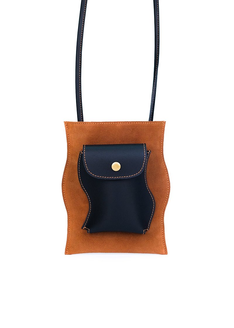 Wave Light (Camel/Black) - Handbags & Totes - Genuine Leather Brown