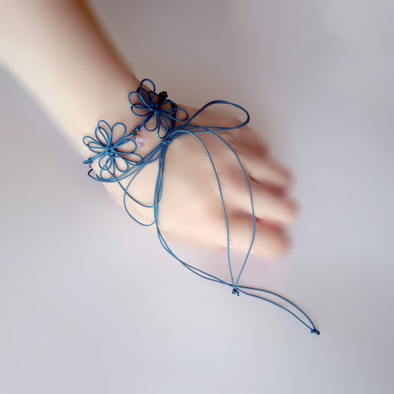 Bracelet Saku, Soya - สร้อยข้อมือ - แก้ว สีน้ำเงิน