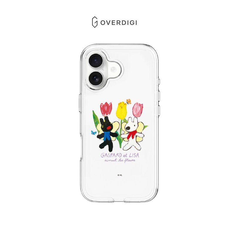 OVERDIGI X 麗莎和卡斯柏iPhone 17/16/15 Pure 晶透抗黃防摔手機 - 手機殼/手機套 - 塑膠 
