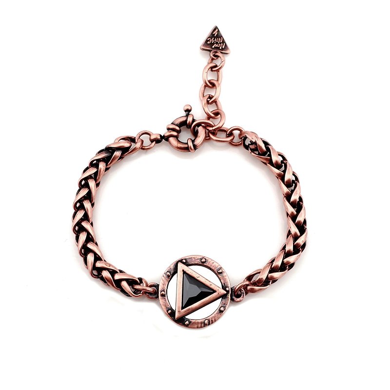 Play key Zircon bracelet - Bracelets - Other Metals Red