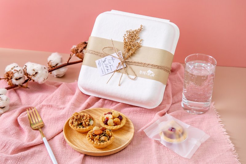 Afternoon snack light│Nut tower gift box - เค้กและของหวาน - อาหารสด 