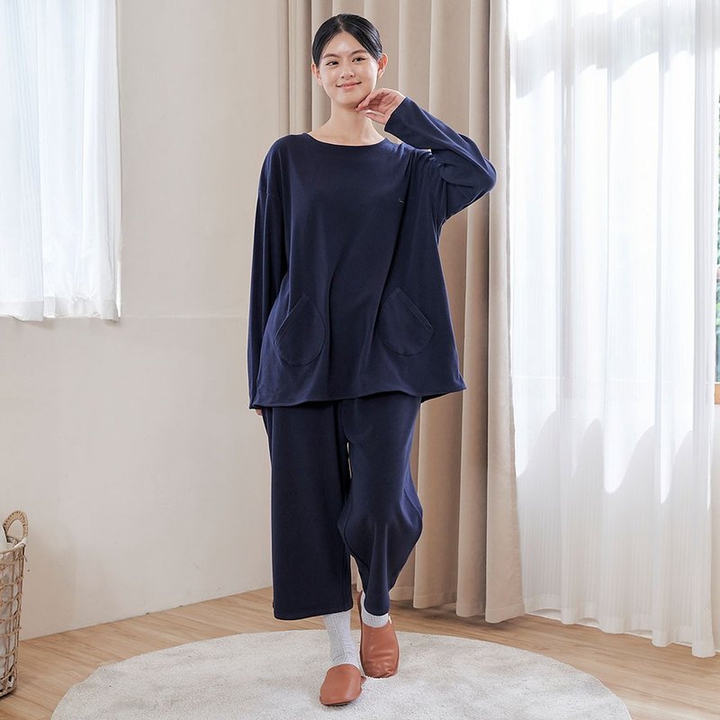 フリースポケットデザイン セットアップ - 全2色 - 部屋着・寝巻き - コットン・麻 多色