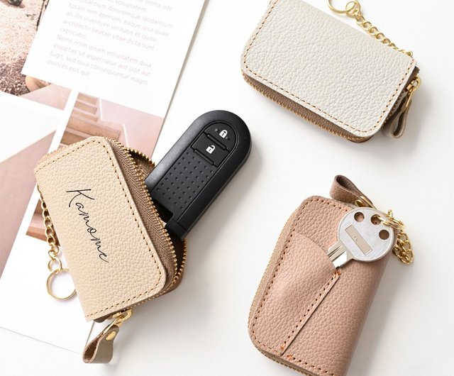 名入れ スマートキーケース シングル 【 シュリンクレザー 】 キー