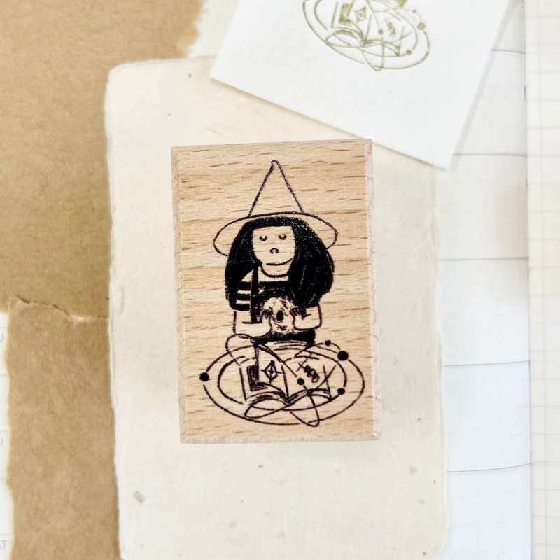 練習魔法 | 印章 - 印章/印台 - 塑膠 咖啡色