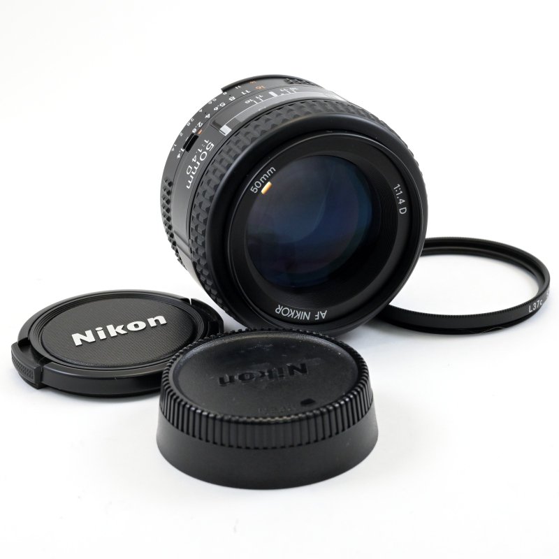 Shipping Free NIKON AF NIKKOR 50mm F1.4D Standard Lens For Nikon AF From JAPAN - Cameras - Other Metals Black