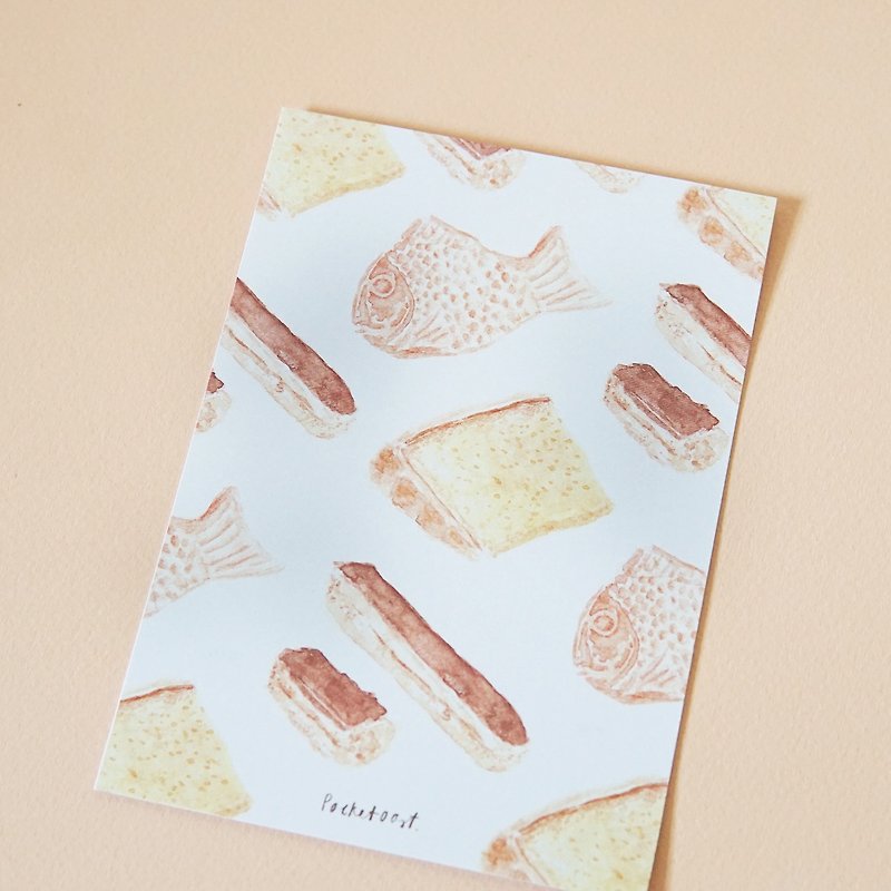 Chiffon, Eclair and Taiyaki A6 - Cards & Postcards - Paper Orange