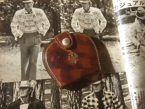 老時光OLD-TIME Vintage & Classic & Deco 【老時光 OLD-TIME】早期二手古董包歐美皮革短皮夾