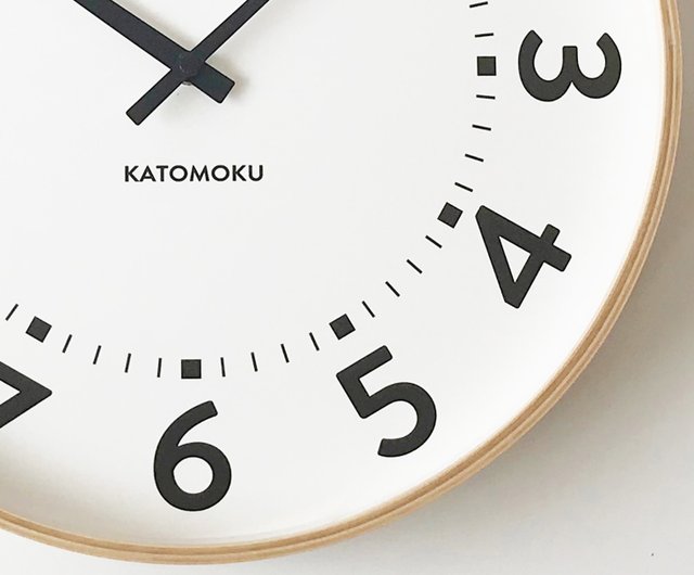 KATOMOKU plywood clock 17 natural (km-106NA) wall clock made in