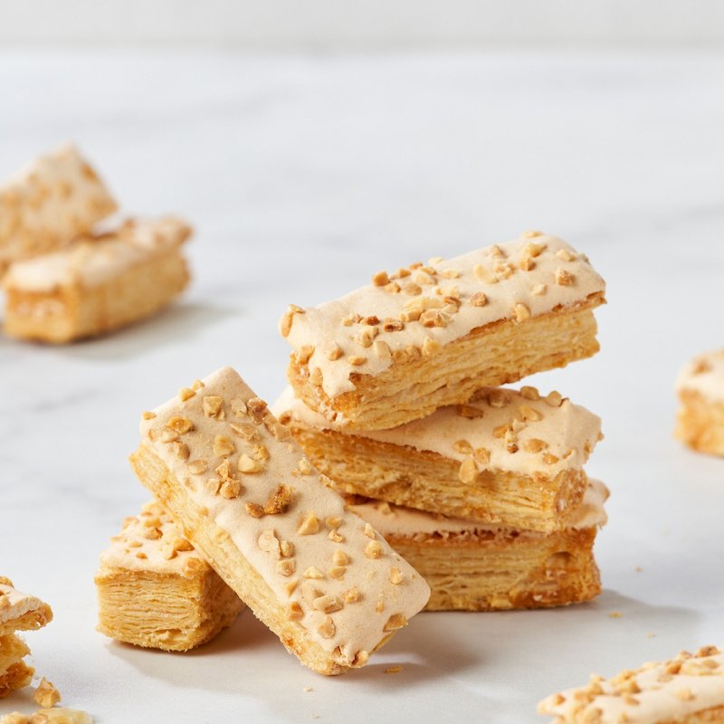 【餅乾學院】杏仁千層酥200g Almond Pastry (裸餅入夾鏈袋) - 零食/點心 - 新鮮食材 橘色