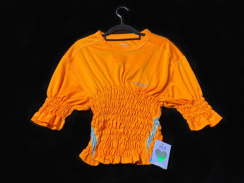 REGETHER Vintage modified Reebok short elastic football jersey 25 - Women's T-Shirts - Polyester Orange