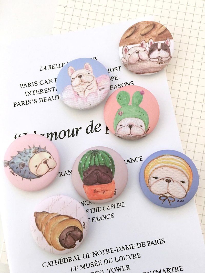 Badges/pins of the second generation Fadou series -3.2cm- (single store) - Badges & Pins - Plastic 