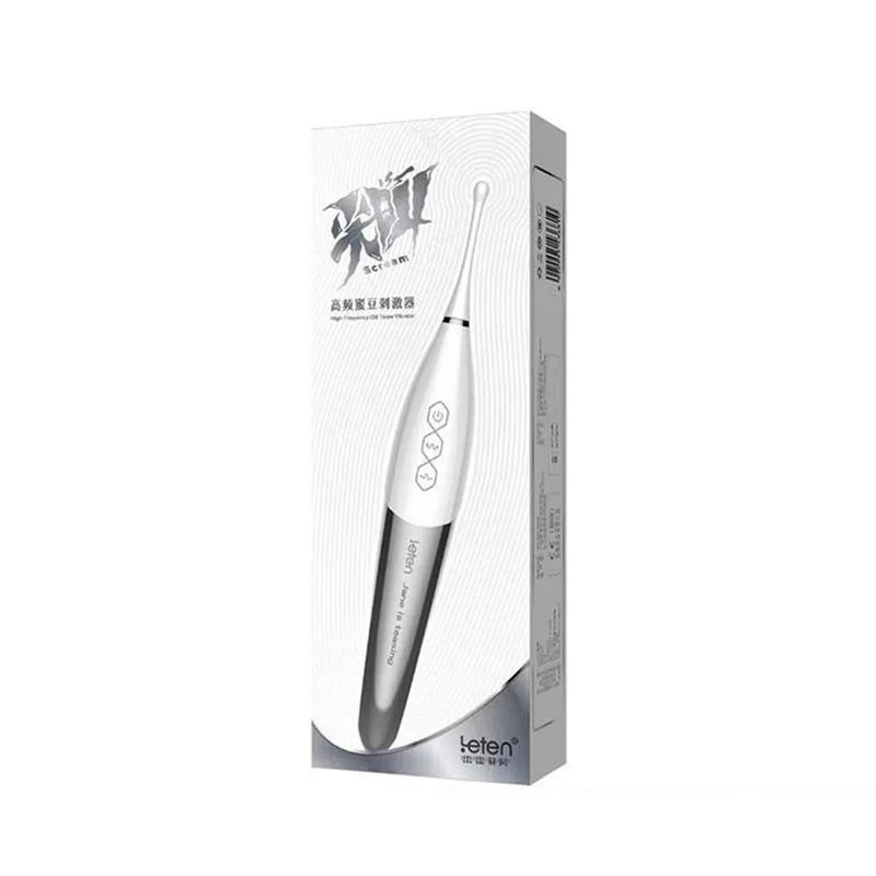 LETEN Screaming Ultrasonic Vibrating Honey Bean Tease Stimulator - สินค้าผู้ใหญ่ - ซิลิคอน หลากหลายสี