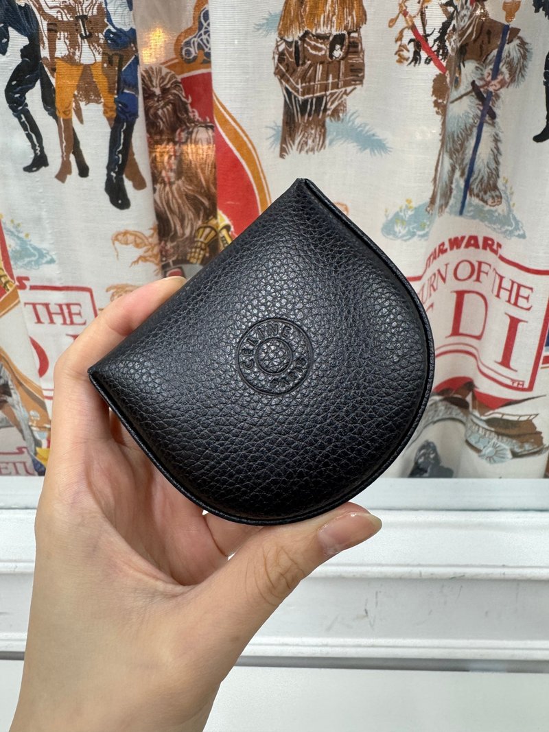 中古正品 Celine 荔枝皮真皮零錢包 皮革收納包 送禮 - 零錢包/小錢包 - 真皮 黑色