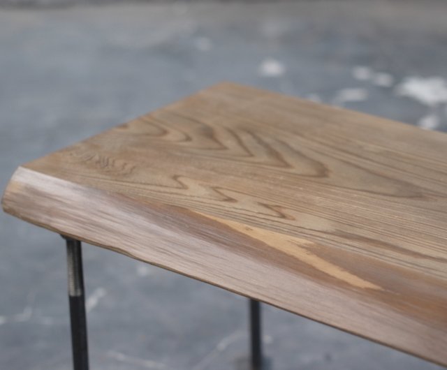 現品販売】アイアン ローテーブル 机 鉄脚 鉄 一枚板 テーブル tab31