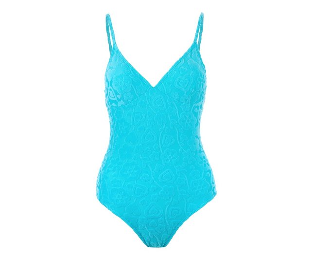 emmi ブルーラメ ワンピース水着 I ♥ 競泳水着 - ブルーウェーブ - DELIGHTPOOL