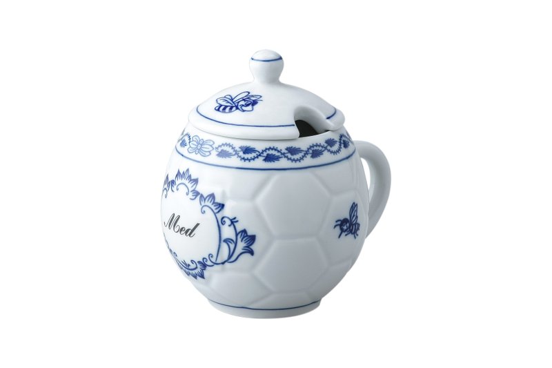 布拉格高堡經典蜂蜜罐-400ML / 新居禮物 / 新婚禮 - 咖啡壺/手沖壺 - 瓷 白色